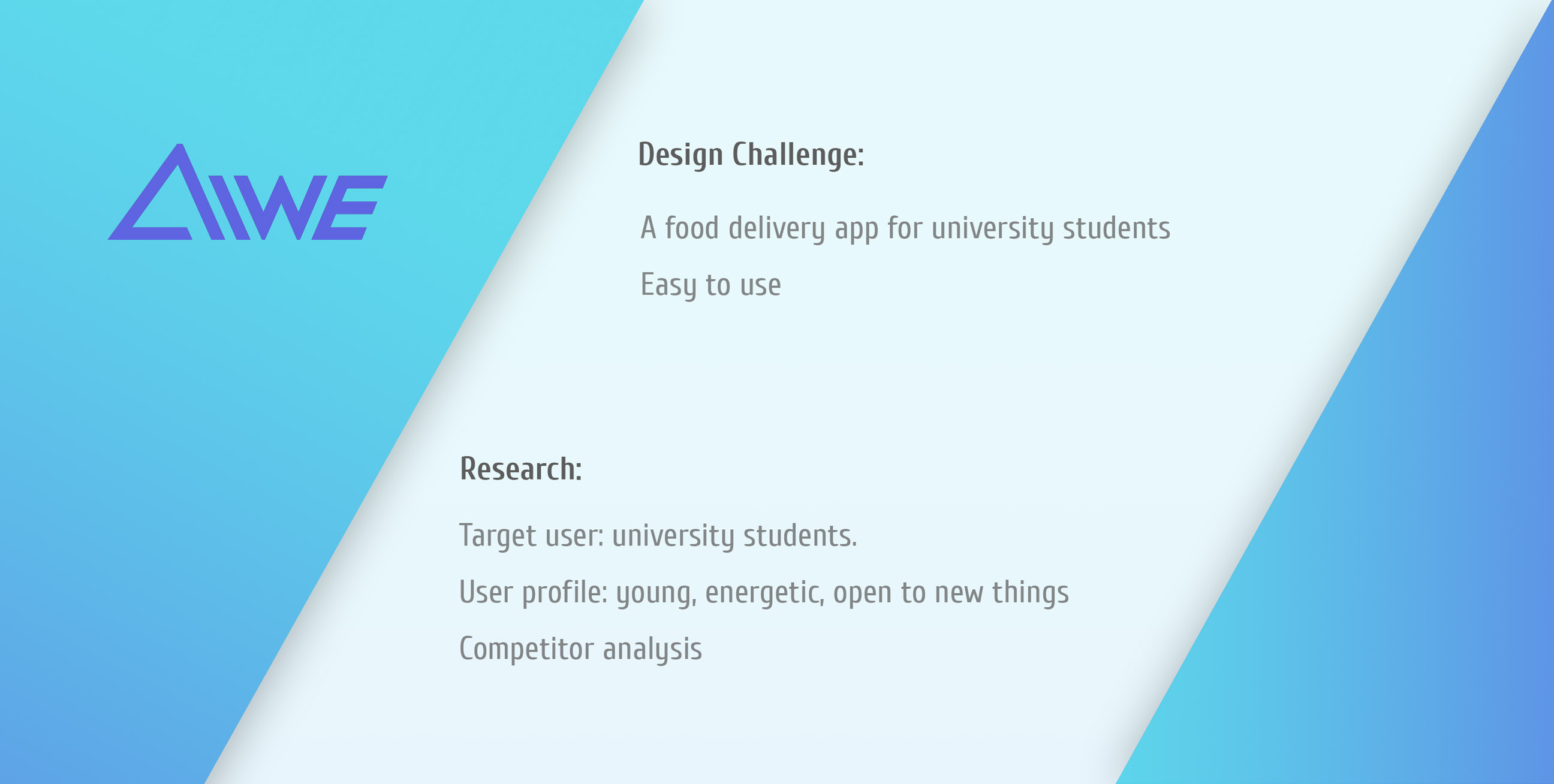 AIWE Food Delivery APP